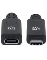 ic intracom MANHATTAN 355230 Manhattan Kabel USB-C 3.1 Gen2, USB C/USB C M/F 50cm czarny - nr 14