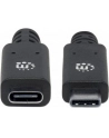 ic intracom MANHATTAN 355230 Manhattan Kabel USB-C 3.1 Gen2, USB C/USB C M/F 50cm czarny - nr 23