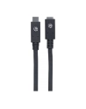 ic intracom MANHATTAN 355230 Manhattan Kabel USB-C 3.1 Gen2, USB C/USB C M/F 50cm czarny - nr 27