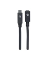ic intracom MANHATTAN 355230 Manhattan Kabel USB-C 3.1 Gen2, USB C/USB C M/F 50cm czarny - nr 4