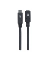 ic intracom MANHATTAN 355230 Manhattan Kabel USB-C 3.1 Gen2, USB C/USB C M/F 50cm czarny - nr 8