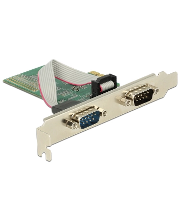DELOCK 89555 Delock Card PCI express -> 2x RS-232, DB9 (M)