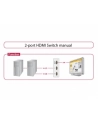DELOCK 87663 Delock przełącznik Video 2-port HDMI - ręczny, szary - nr 12
