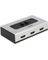 DELOCK 87663 Delock przełącznik Video 2-port HDMI - ręczny, szary - nr 22