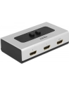DELOCK 87663 Delock przełącznik Video 2-port HDMI - ręczny, szary - nr 23