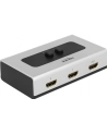 DELOCK 87663 Delock przełącznik Video 2-port HDMI - ręczny, szary - nr 27