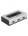 DELOCK 87663 Delock przełącznik Video 2-port HDMI - ręczny, szary - nr 3