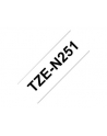 BROTHER TZEN251 Taśma Brother 24mm BLACK ON WHITE NON LAMINATED - nr 22
