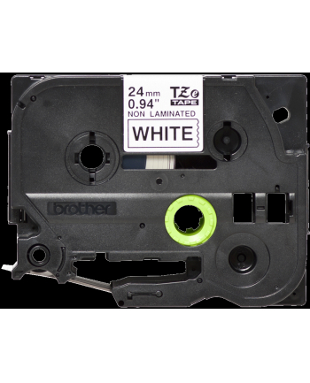 BROTHER TZEN251 Taśma Brother 24mm BLACK ON WHITE NON LAMINATED nr 2