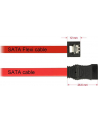 DELOCK 83834 Delock Przewód SATA FLEXI 6 Gb/s o dł. 30 cm, czerwony, metalowe zaciski - nr 16