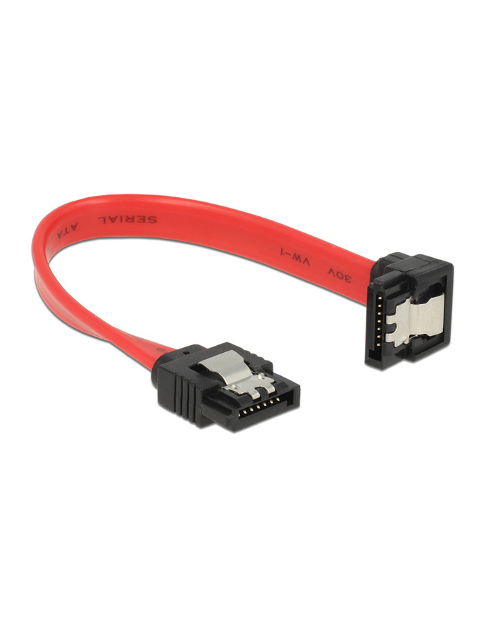 DELOCK 83977 Delock Kabel SATA 6 Gb/s prosty skierowany do dołu 20 cm czerwony główny