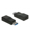 DELOCK 65696 Delock Konwerter USB 3.1 męski - USB Type-C, wtyk żeński, aktywny, czarny - nr 11