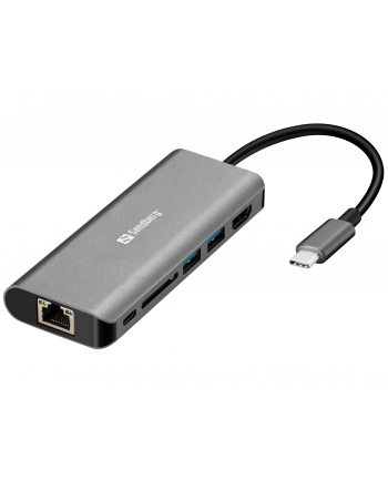 SANDBERG 136-18 Sandberg Stacja dokująca USB-C - HDMI+LAN+SD+USB, 61W