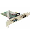 DELOCK 89555 Delock Card PCI express -> 2x RS-232, DB9 (M) - nr 17