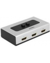 DELOCK 87663 Delock przełącznik Video 2-port HDMI - ręczny, szary - nr 26