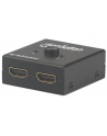 ic intracom MANHATTAN 207850 Manhattan Dwukierunkowy 2-portowy przełącznik/splitter AV HDMI 2x1 4K@30Hz - nr 1