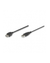 ic intracom MANHATTAN 338653 Manhattan Przedłużacz USB 2.0 A-A M/Ż 1,8m czarny - nr 2