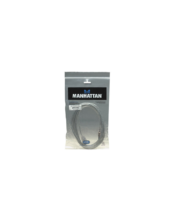 ic intracom MANHATTAN 340502 Manhattan Przedłużacz USB 2.0 A-A M/Ż 4,5m przezroczysty srebrny główny