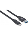ic intracom MANHATTAN 354981 Manhattan Kabel USB-C 3.1 Gen1, USB C/USB A M/M 3m czarny - nr 19