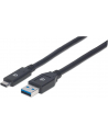ic intracom MANHATTAN 354981 Manhattan Kabel USB-C 3.1 Gen1, USB C/USB A M/M 3m czarny - nr 23