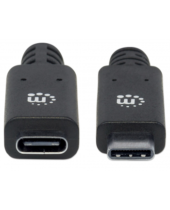 ic intracom MANHATTAN 355230 Manhattan Kabel USB-C 3.1 Gen2, USB C/USB C M/F 50cm czarny