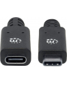 ic intracom MANHATTAN 355230 Manhattan Kabel USB-C 3.1 Gen2, USB C/USB C M/F 50cm czarny - nr 33