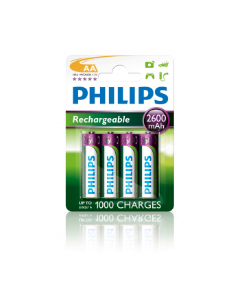 PHILIPS R6B4B260/10 Akumulator PHILIPS AA LR6 4szt. Blister nr 1