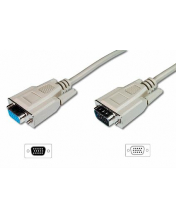 assmann electronic ASM AK-310200-030-E Kabel VGA 1080p 60Hz FHD Typ DSUB15/DSUB15 M/Ż szary 3,0m