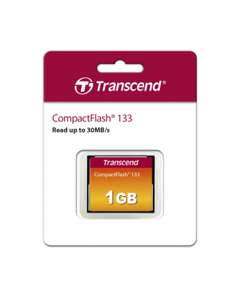 TRANSCEND TS1GCF133 Transcend Compact Flash 1GB High Speed 133x