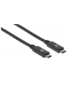 ic intracom MANHATTAN 355223 Manhattan Kabel USB-C 3.1 Gen2, USB C/USB C M/M 1m czarny - nr 11
