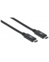 ic intracom MANHATTAN 355223 Manhattan Kabel USB-C 3.1 Gen2, USB C/USB C M/M 1m czarny - nr 2