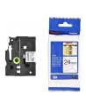 BROTHER TZEN251 Taśma Brother 24mm BLACK ON WHITE NON LAMINATED - nr 35