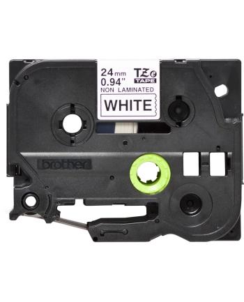 BROTHER TZEN251 Taśma Brother 24mm BLACK ON WHITE NON LAMINATED