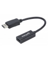 ic intracom MANHATTAN 151634 Manhattan Kabel adapter DisplayPort DP na HDMI M/F 1080p Full HD 15cm czarny - nr 11