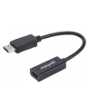 ic intracom MANHATTAN 151634 Manhattan Kabel adapter DisplayPort DP na HDMI M/F 1080p Full HD 15cm czarny - nr 12