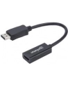 ic intracom MANHATTAN 151634 Manhattan Kabel adapter DisplayPort DP na HDMI M/F 1080p Full HD 15cm czarny - nr 27