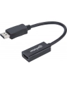 ic intracom MANHATTAN 151634 Manhattan Kabel adapter DisplayPort DP na HDMI M/F 1080p Full HD 15cm czarny - nr 30