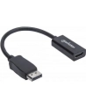 ic intracom MANHATTAN 151634 Manhattan Kabel adapter DisplayPort DP na HDMI M/F 1080p Full HD 15cm czarny - nr 33