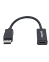 ic intracom MANHATTAN 151634 Manhattan Kabel adapter DisplayPort DP na HDMI M/F 1080p Full HD 15cm czarny - nr 7