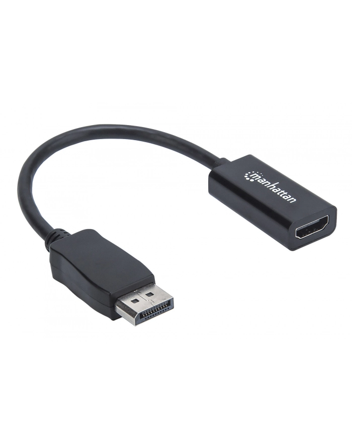 ic intracom MANHATTAN 151634 Manhattan Kabel adapter DisplayPort DP na HDMI M/F 1080p Full HD 15cm czarny główny