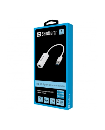 SANDBERG 133-90 Sandberg adapter USB 3.0 - złącze Gigabit nr 1