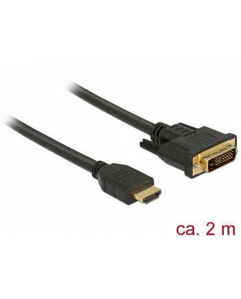 DELOCK 85654 Delock Dwukierunkowy kabel HDMI do DVI 24+1 2 m