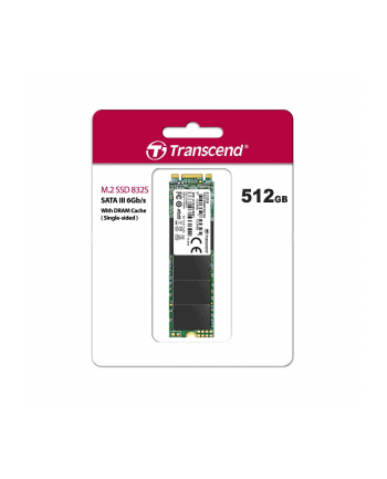 TRANSCEND TS512GMTS832S Transcend SSD MTS832S M.2 2280 Single Sided 3DTLC 512GB B+M Key R/W 560/500 MB/s