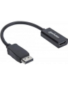 ic intracom MANHATTAN 151634 Manhattan Kabel adapter DisplayPort DP na HDMI M/F 1080p Full HD 15cm czarny - nr 13