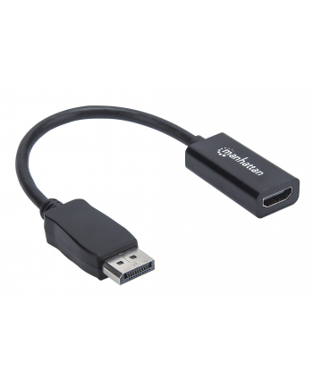 ic intracom MANHATTAN 151634 Manhattan Kabel adapter DisplayPort DP na HDMI M/F 1080p Full HD 15cm czarny