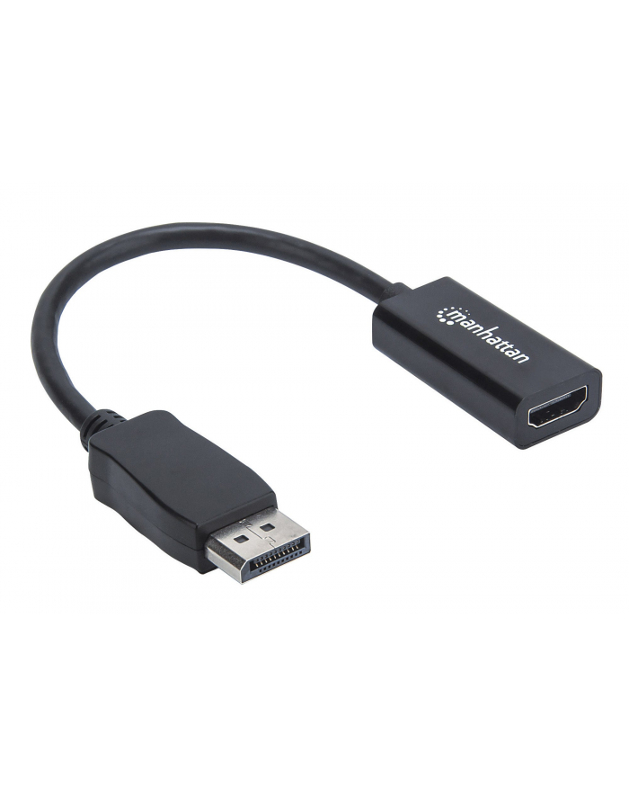 ic intracom MANHATTAN 151634 Manhattan Kabel adapter DisplayPort DP na HDMI M/F 1080p Full HD 15cm czarny główny