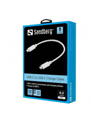 SANDBERG 136-30 Sandberg kabel do ładowania USB-C 0.2m