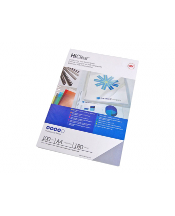 GBC 4BG268 Okładki do bindowania PVC, A4, 200mic, super przezroczyste, 100 szt.