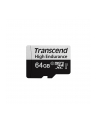 TRANSCEND TS64GUSD350V Transcend 64GB microSD with adapter U1 High Endurance - nr 10