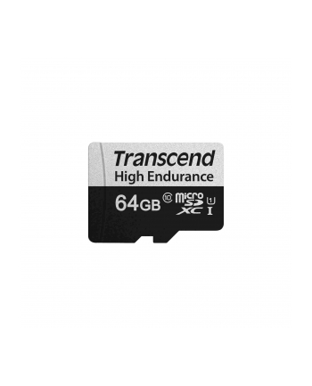 TRANSCEND TS64GUSD350V Transcend 64GB microSD with adapter U1 High Endurance